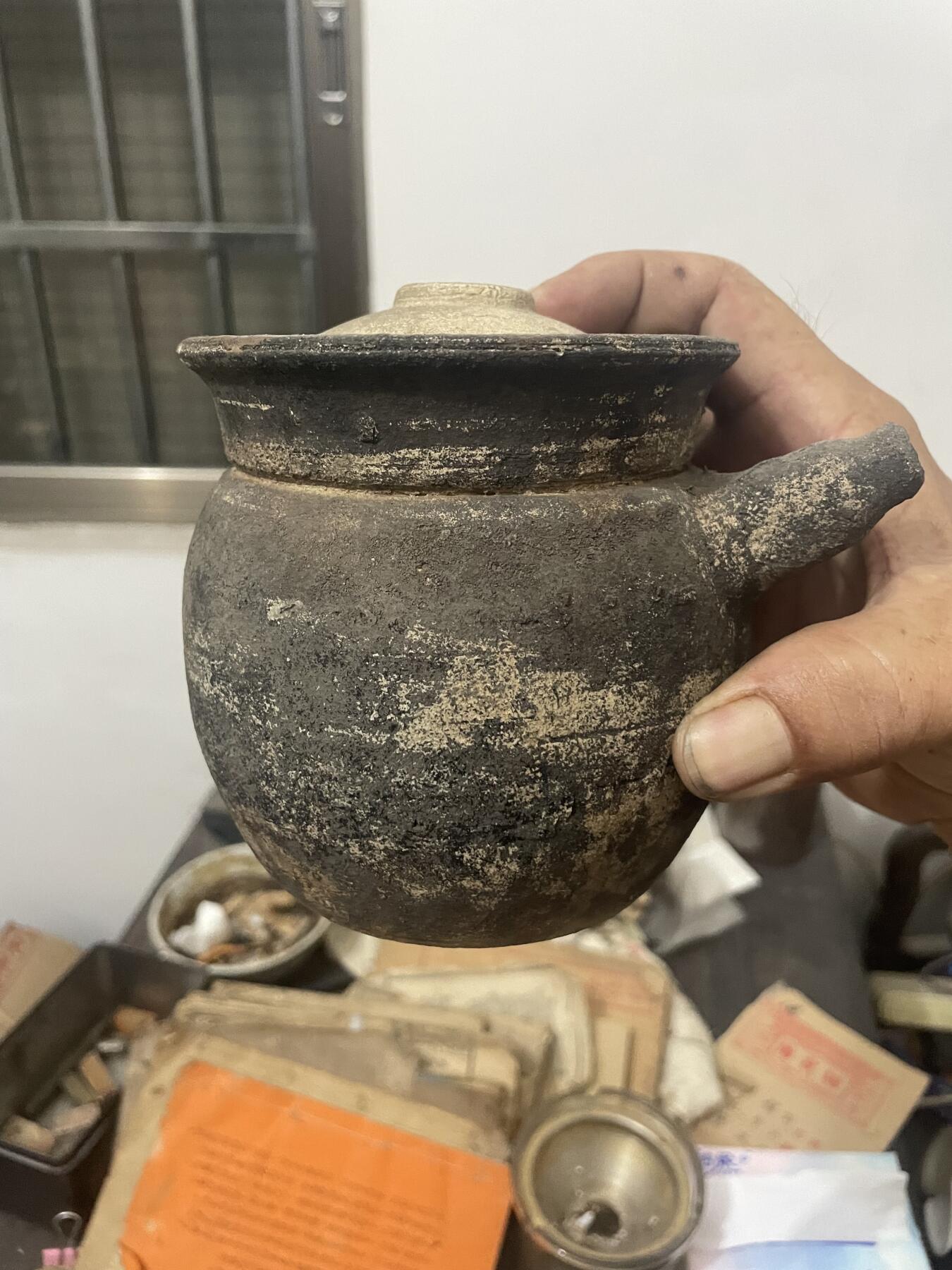 晚清瓦器茶煲