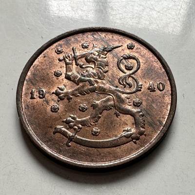 🌹外币初藏🌹🐯2025年第107场  每周二四六晚8️⃣点 接代拍 - 芬兰1940年10芬尼