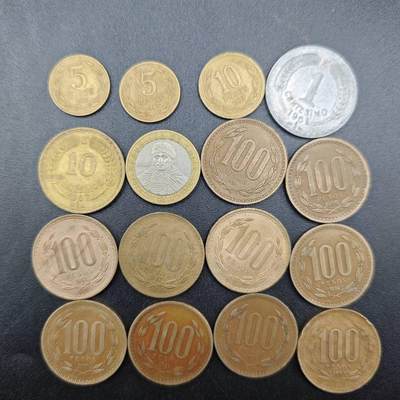 【淘币小摊】实时拍第七百五十四拍  散币批量币场  满百包邮可预留二周 每周一统一发货   - 智利16枚