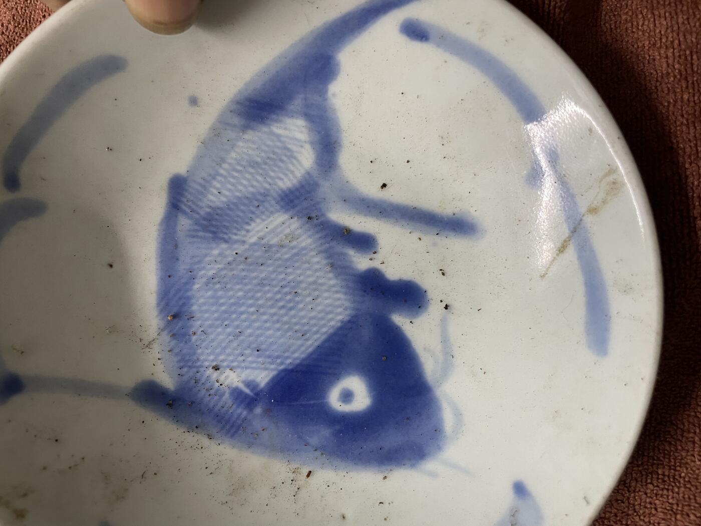青花鱼盆