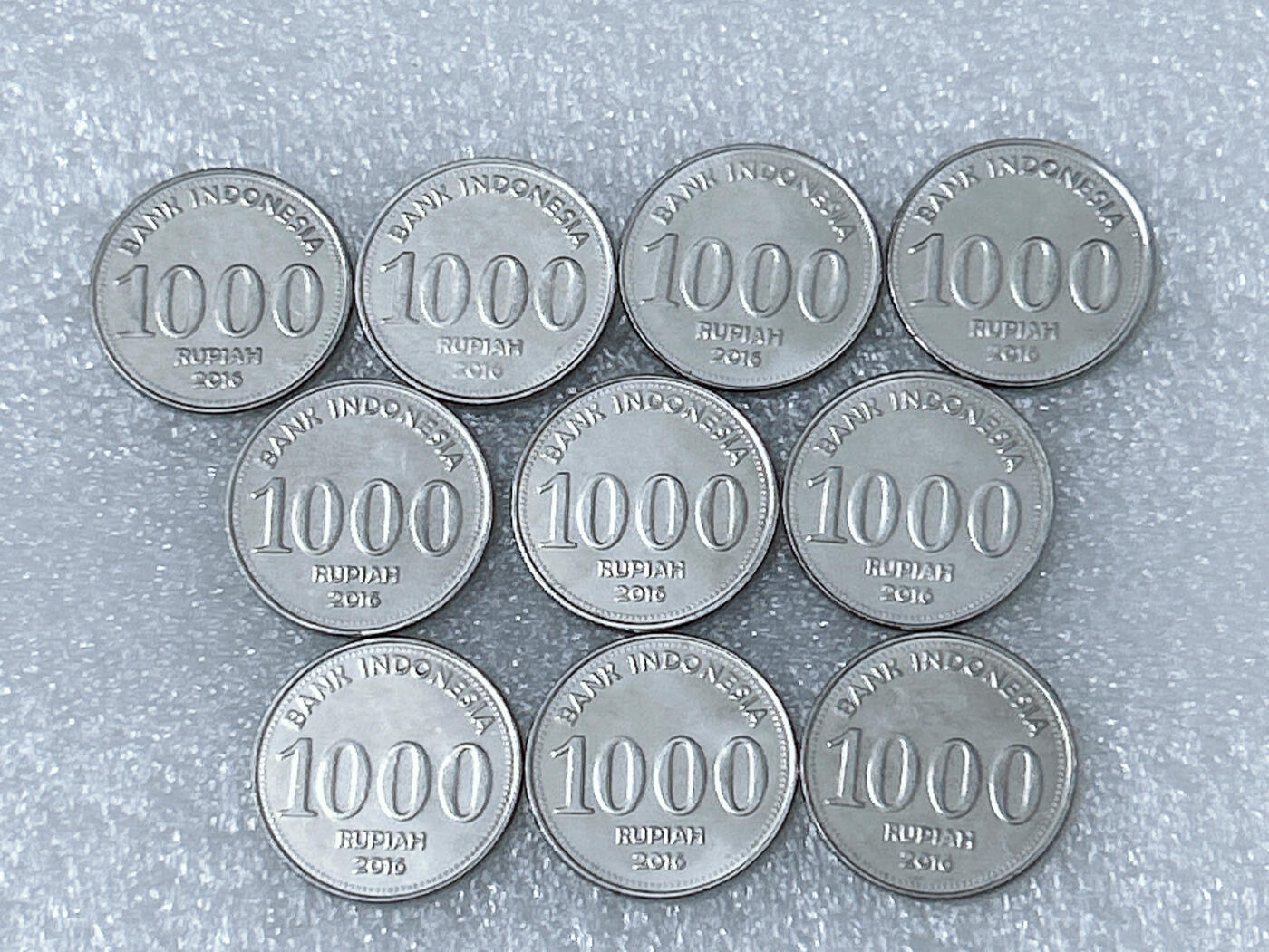 第一海外回流一元起拍收藏 散集专场  第251期 印度尼西亚1000盾硬币 10枚