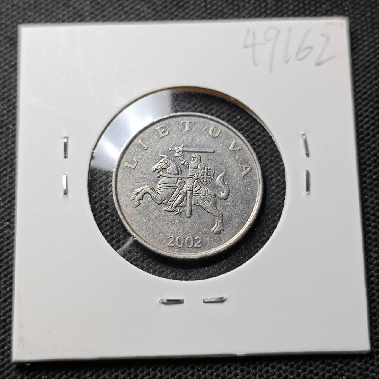 KK钱币收藏小铺 第349场 2月预留时间 周末发货 2002立陶宛1立特