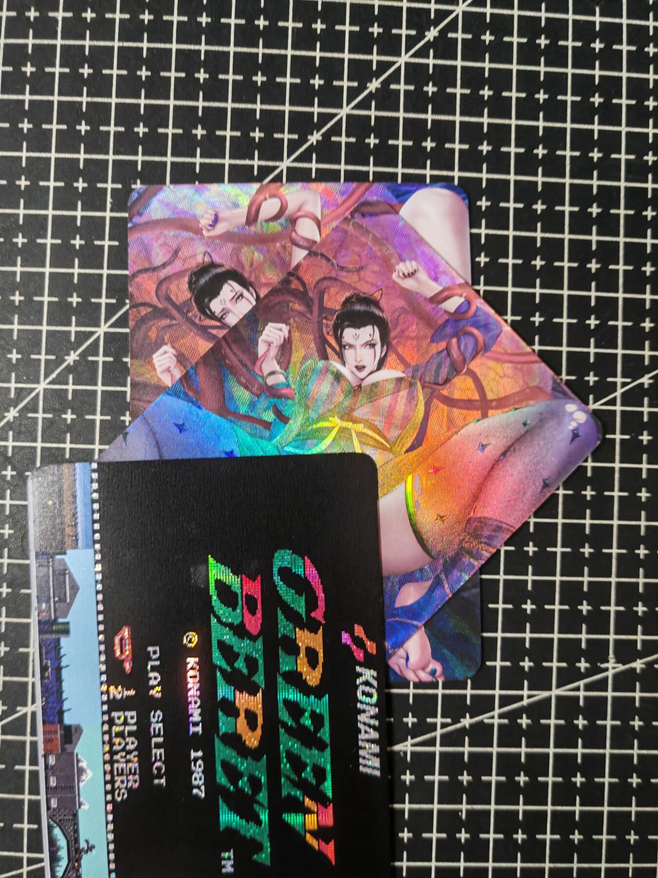铃鹿第八期（提示一：自制卡难免瑕疵，可能存在撞角爆边等出厂瑕疵，介意慎拍；提示二：参拍请慎重，跑单押金不退的）） 柳钢蛋彩闪艺术对卡