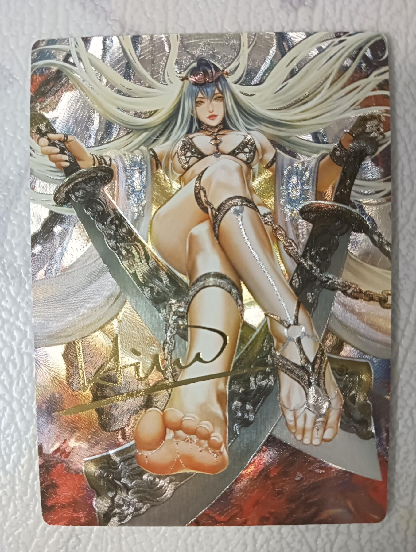 花开卡拍第40期（9月28号周日截拍，品控勿拍!!!拍品不寄存，运费5元，自制卡难免瑕疵，可能存在轻微撞角爆边等出厂瑕疵，品控介意勿拍！） 卡玩帕克 新春福袋卡 水浒姬武松 印签粗闪