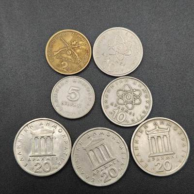 【淘币小摊】实时拍第七百五十四拍  散币批量币场  满百包邮可预留二周 每周一统一发货   - 希腊7枚