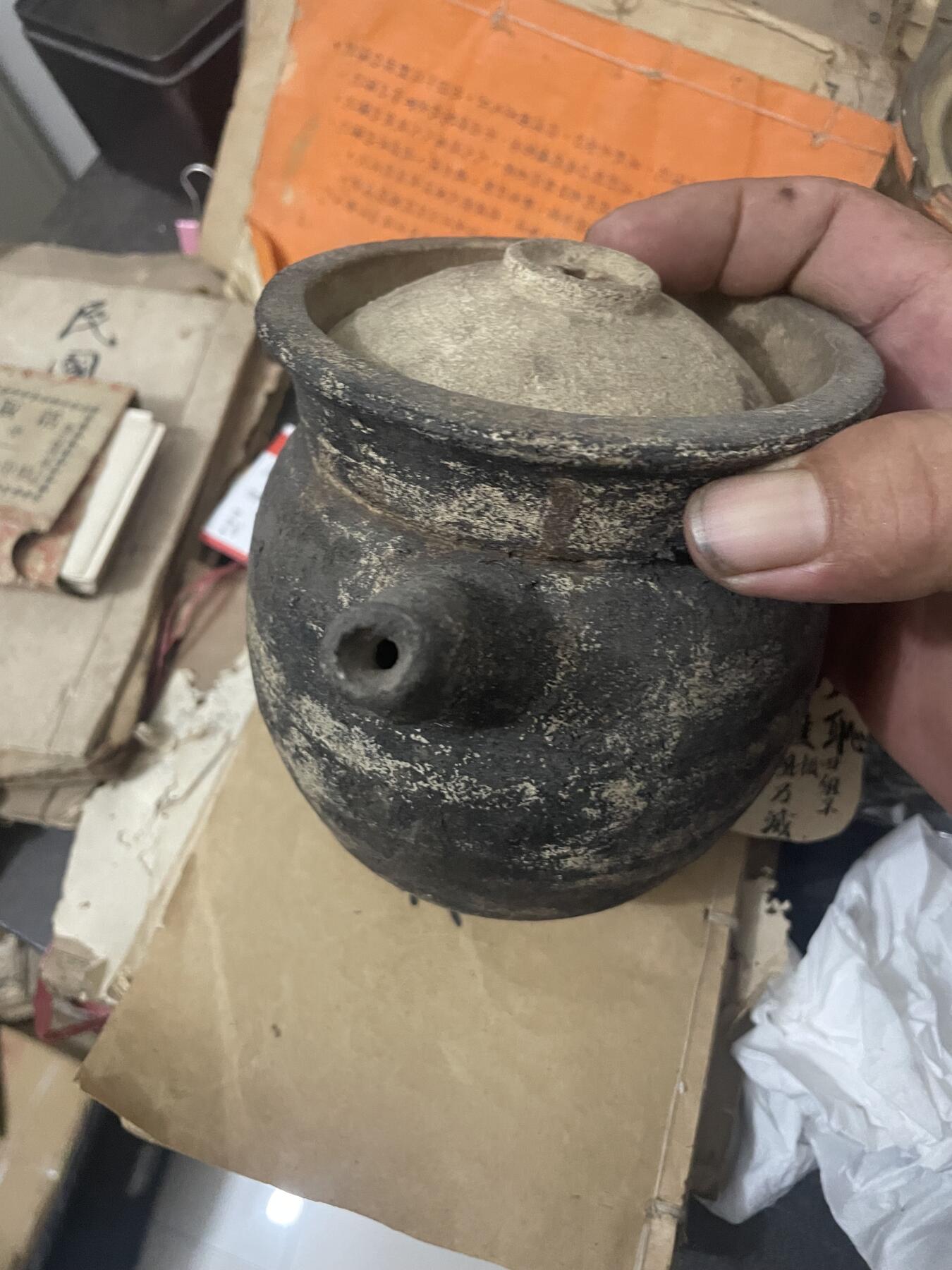 晚清瓦器茶煲
