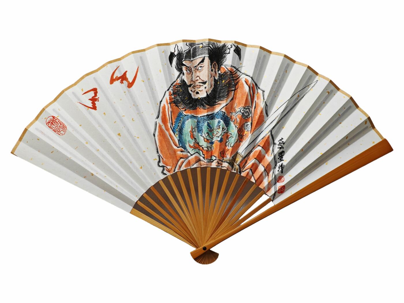 白泽拍卖卡牌手绘专场第25期 2025 卢艺丰手绘扇子 钟馗