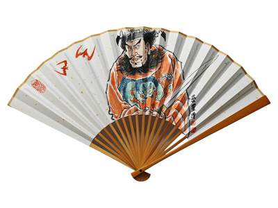 白泽拍卖卡牌手绘专场第25期 - 2025 卢艺丰手绘扇子 钟馗