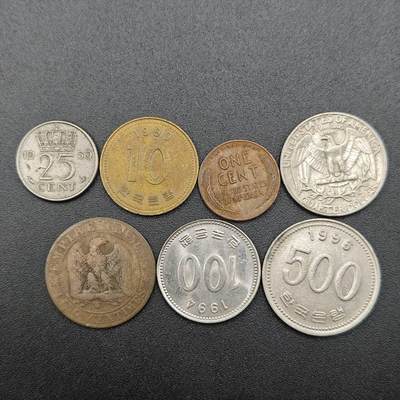 【淘币小摊】实时拍第七百五十四拍  散币批量币场  满百包邮可预留二周 每周一统一发货   - 散币7枚