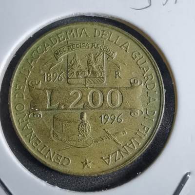 沼泽如烟--第853场 - 意大利1996年200里拉纪念币