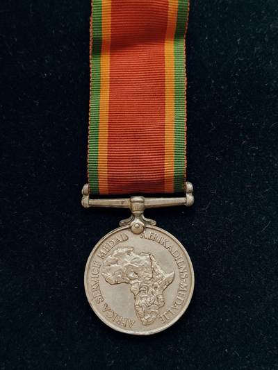 铭记历史 勿忘国耻 抗战胜利80周年国庆精品专场 - 英联邦 南非二战非洲服役奖章 银质带边铭 2