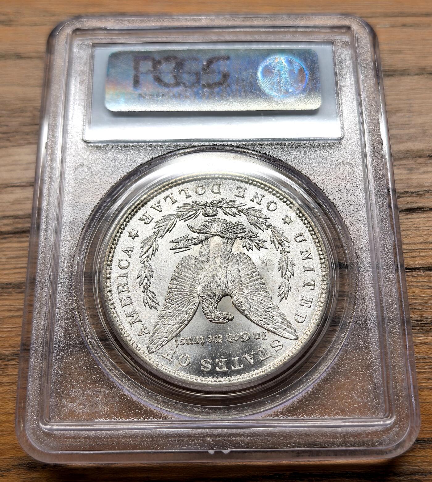 凡希社世界钱币微拍月度大拍（2025/09） 1885美国摩根壹元PCGS-MS64，原色银光品。