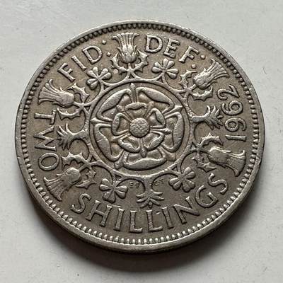 🌹外币初藏🌹🐯2025年第107场  每周二四六晚8️⃣点 接代拍 - 英国1962年2️⃣先令