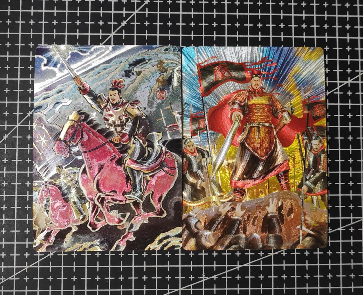 铃鹿第八期（提示一：自制卡难免瑕疵，可能存在撞角爆边等出厂瑕疵，介意慎拍；提示二：参拍请慎重，跑单押金不退的）） 奇点名将白起蒙恬粗闪