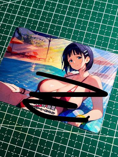 【关注参拍有赠卡】显眼宝33期  9.26日晚21:50结束 - 横板动漫卡牌   二次元系列     刀剑神域—桐谷直叶 红色  共1张   折彩工艺   大卡尺寸  63*88