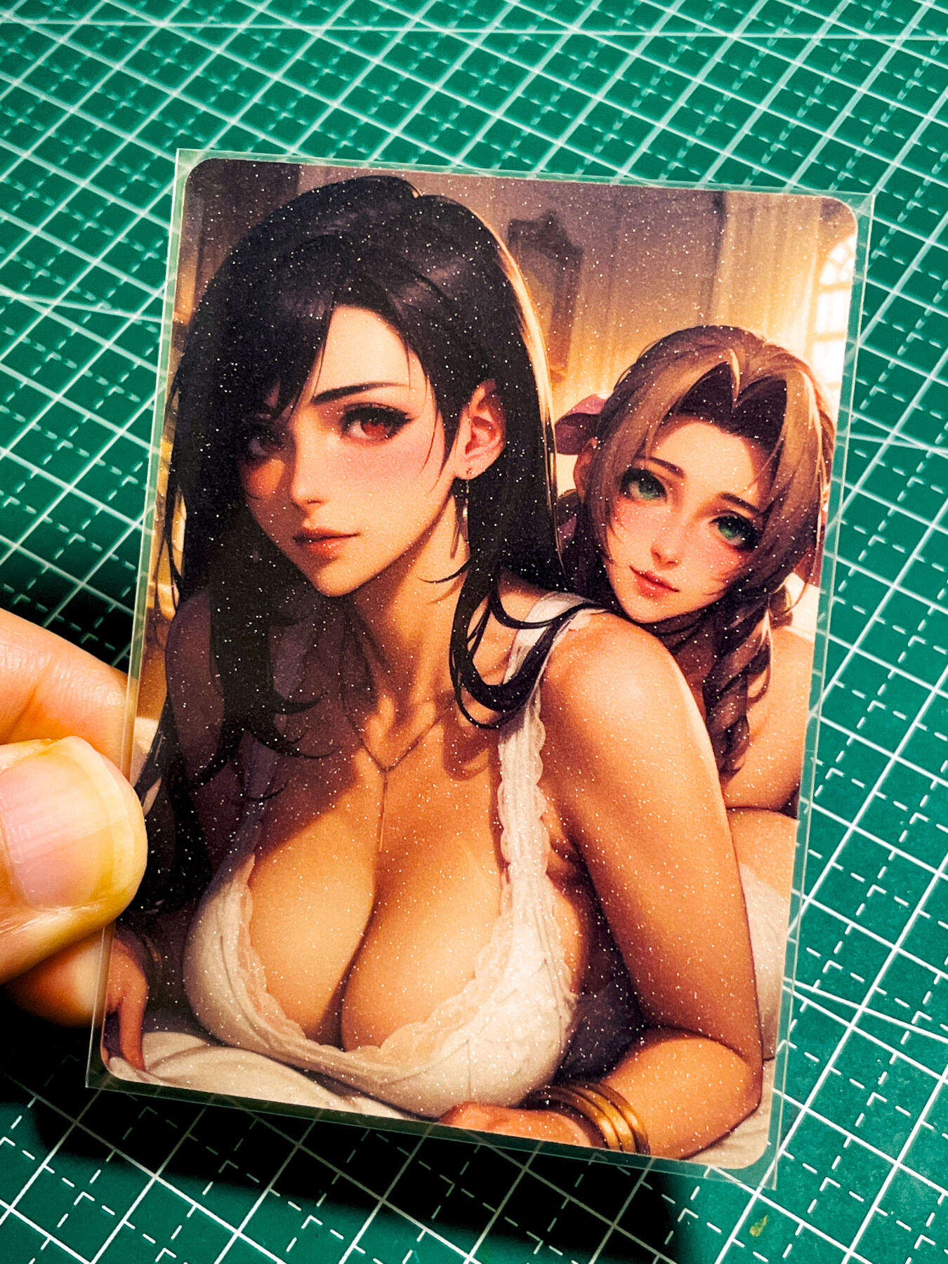 【关注参拍有赠卡】显眼宝33期  9.26日晚21:50结束 只有这一张 盐晶闪  tifa蒂法&爱丽丝   一张 63*88