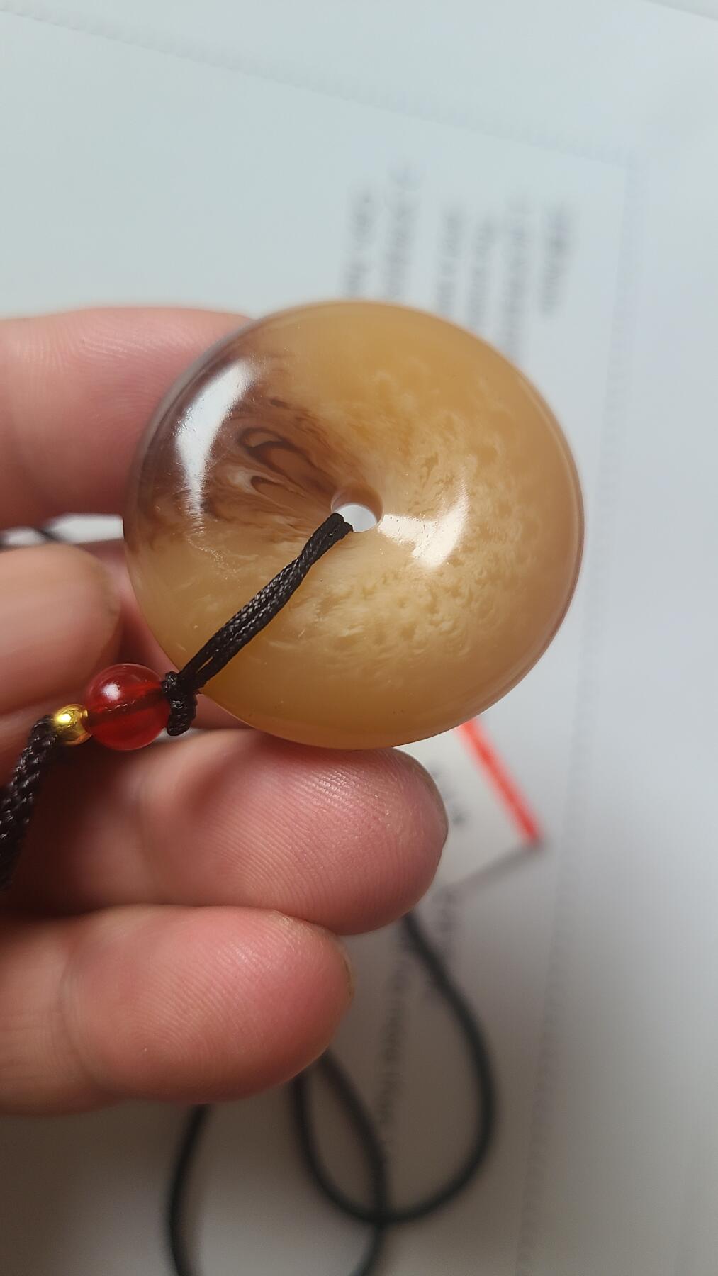 骨灵香平安扣，保真保天然