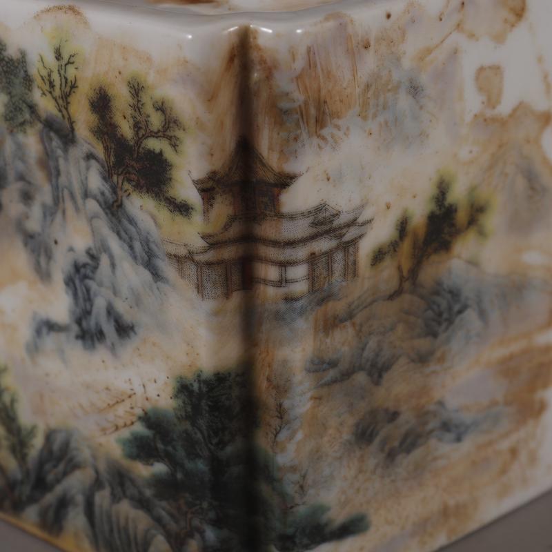 杂相（2） 山水纹笔洗