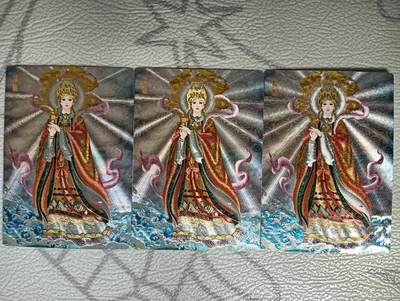 花开卡拍第40期（9月28号周日截拍，品控勿拍!!!拍品不寄存，运费5元，自制卡难免瑕疵，可能存在轻微撞角爆边等出厂瑕疵，品控介意勿拍！） - 茉莉，妈祖，粗闪三宫