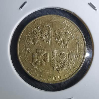 沼泽如烟--第855场 - 意大利1993年200里拉纪念币