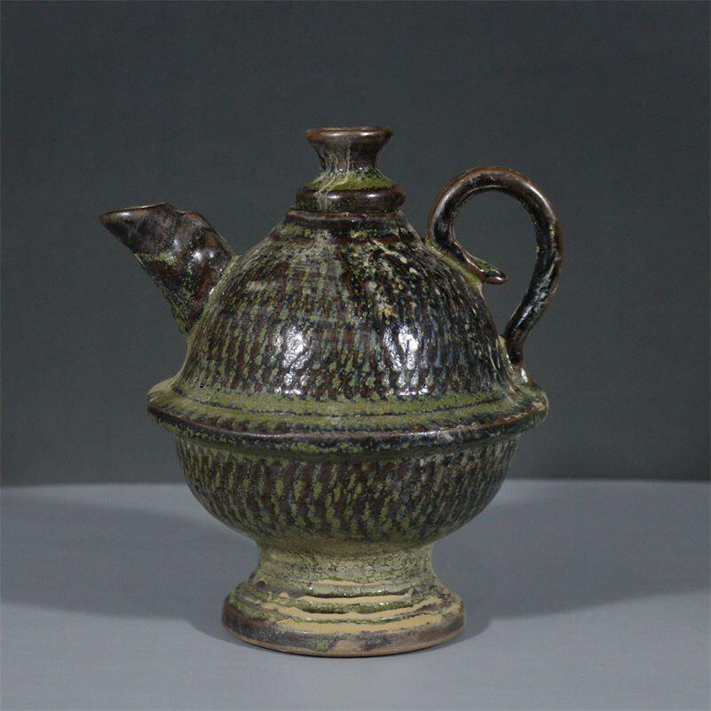 杂相（2） 茶叶末釉青瓷酒壶