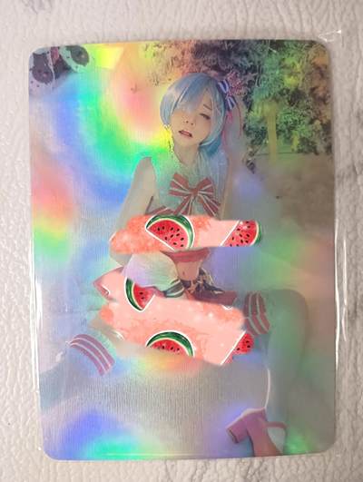 花开卡拍第40期（9月28号周日截拍，品控勿拍!!!拍品不寄存，运费5元，自制卡难免瑕疵，可能存在轻微撞角爆边等出厂瑕疵，品控介意勿拍！） - 艺术卡，雷姆，cos，一张