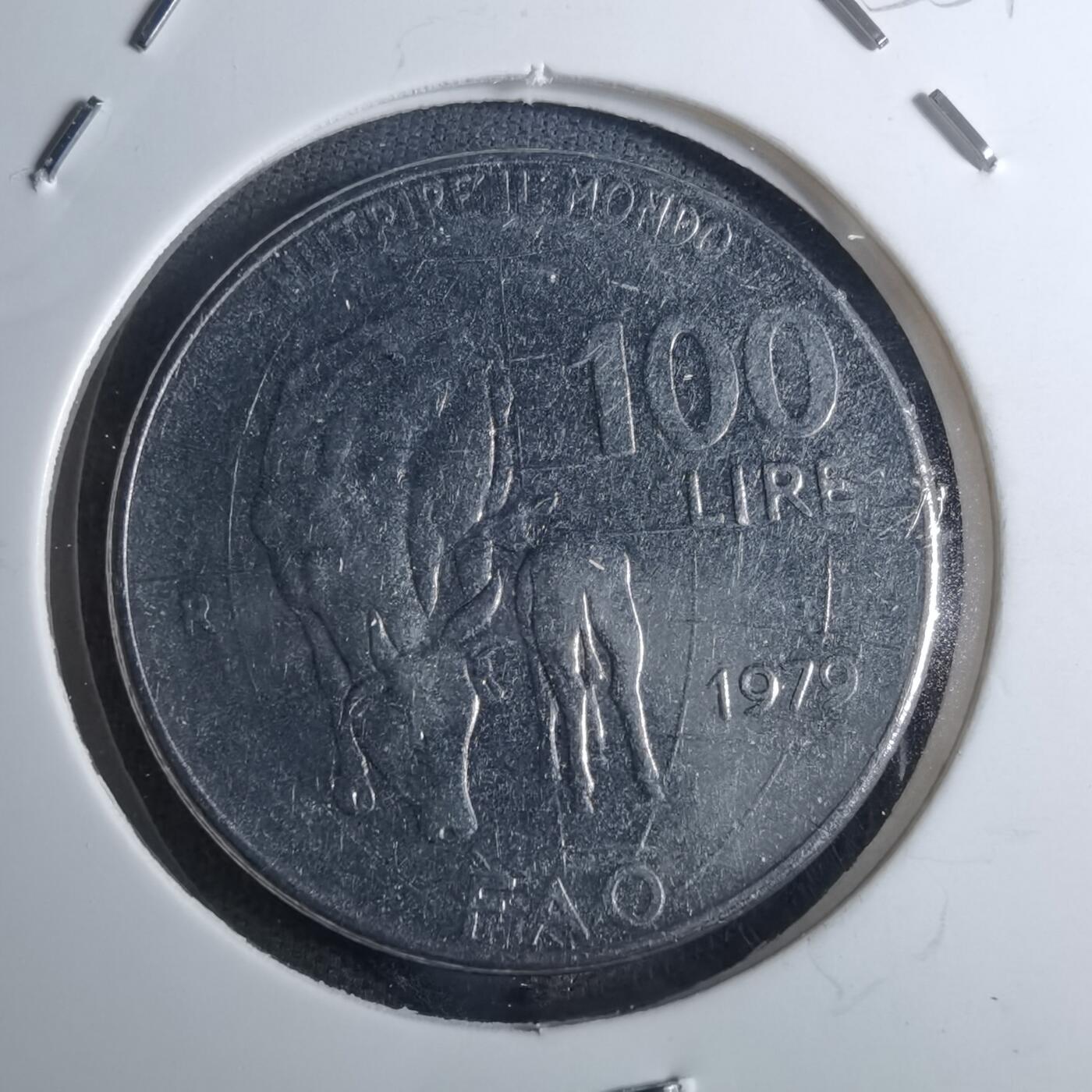 沼泽如烟--第855场 意大利1979年100里拉纪念币