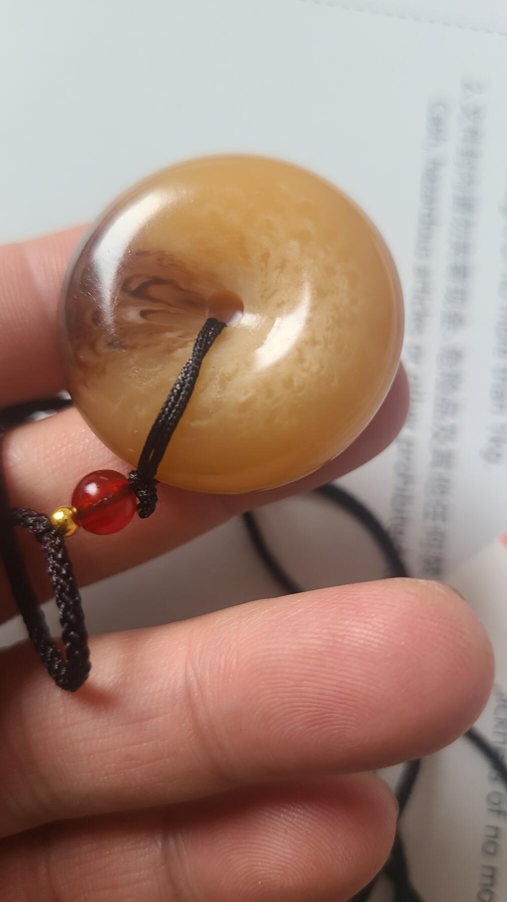 骨灵香平安扣，保真保天然