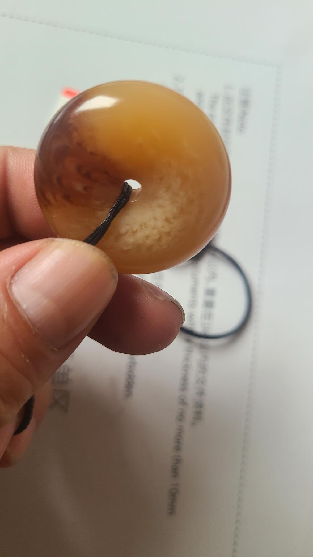 骨灵香平安扣，保真保天然