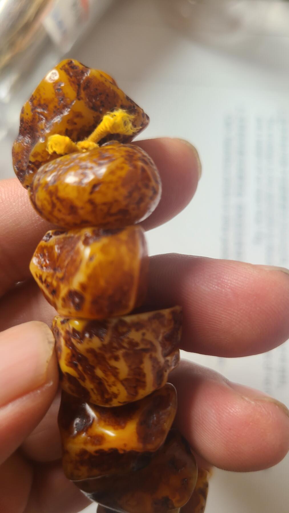 黄奇舍利不规则手串