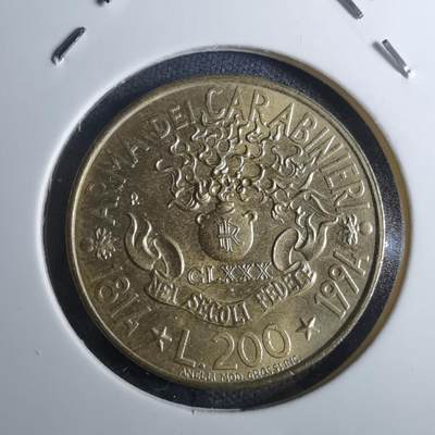 沼泽如烟--第855场 - 意大利1994年200里拉纪念币