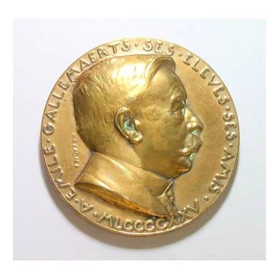 【艺术】法国艺术大章1925年 画家加莱高浮雕精制超大铜章 60MM 127克 - 【艺术】法国艺术大章1925年 画家加莱高浮雕精制超大铜章 60MM 127克