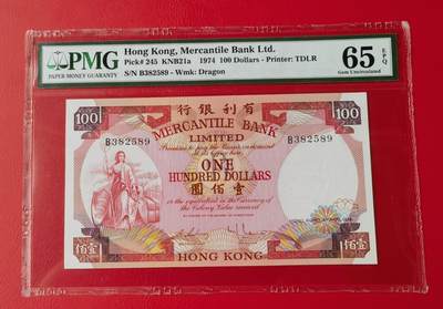 久信天成藏品～第三期 精品老港币 - 1974有利银行100