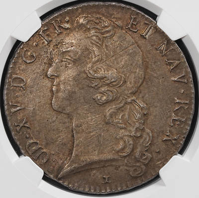 修遠堂世界钱币第八十六期 - NGC AU50 1743年法国埃居大银币