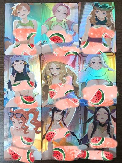 花开卡拍第40期（9月28号周日截拍，品控勿拍!!!拍品不寄存，运费5元，自制卡难免瑕疵，可能存在轻微撞角爆边等出厂瑕疵，品控介意勿拍！） - 墨卡文创 大雷风华 艺术卡 9张 折光彩闪