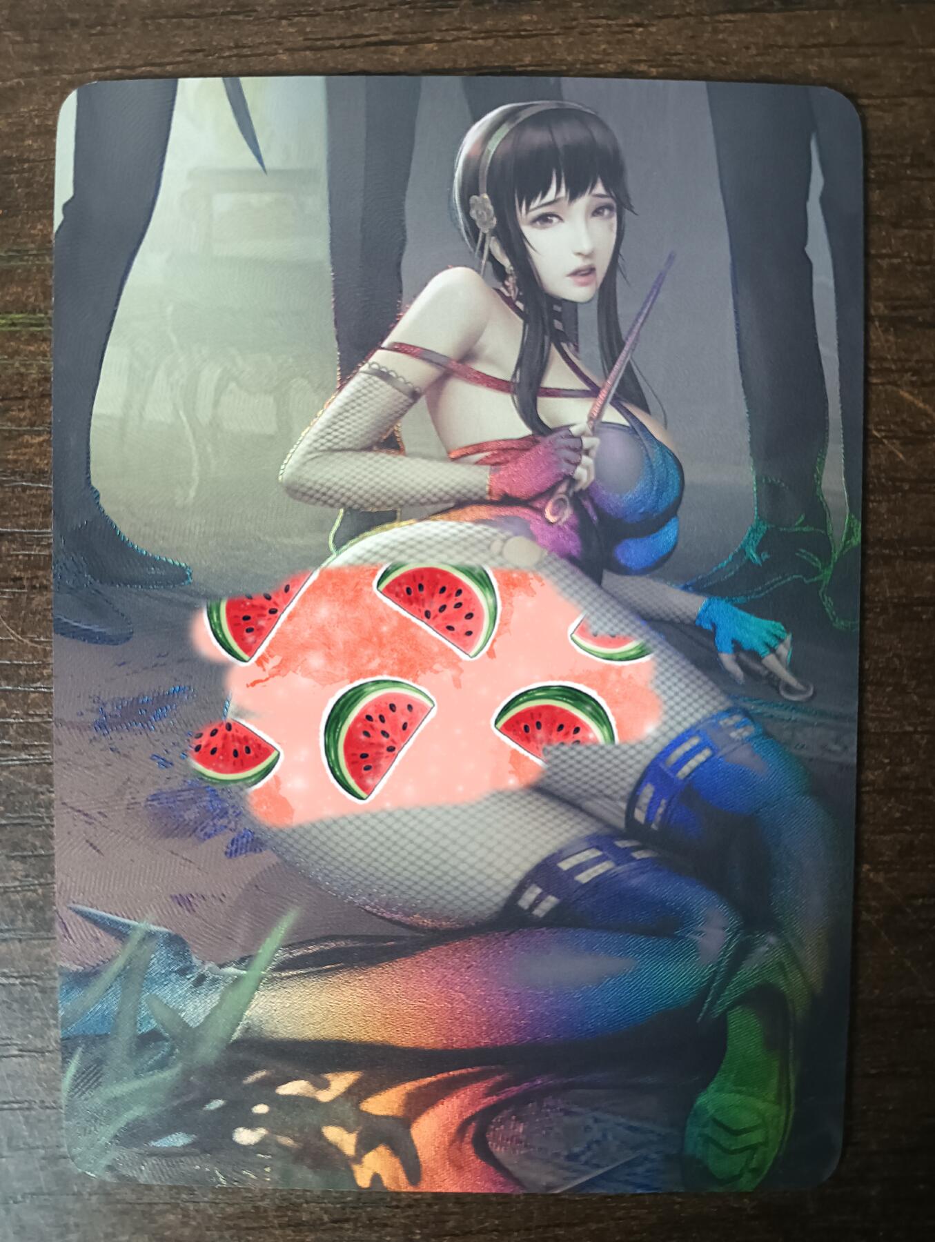 花开卡拍第40期（9月28号周日截拍，品控勿拍!!!拍品不寄存，运费5元，自制卡难免瑕疵，可能存在轻微撞角爆边等出厂瑕疵，品控介意勿拍！） 墨卡艺术卡 LGD单卡 彩闪