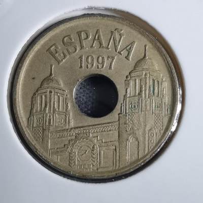 沼泽如烟--第855场 - 西班牙1997年25比塞塔纪念币