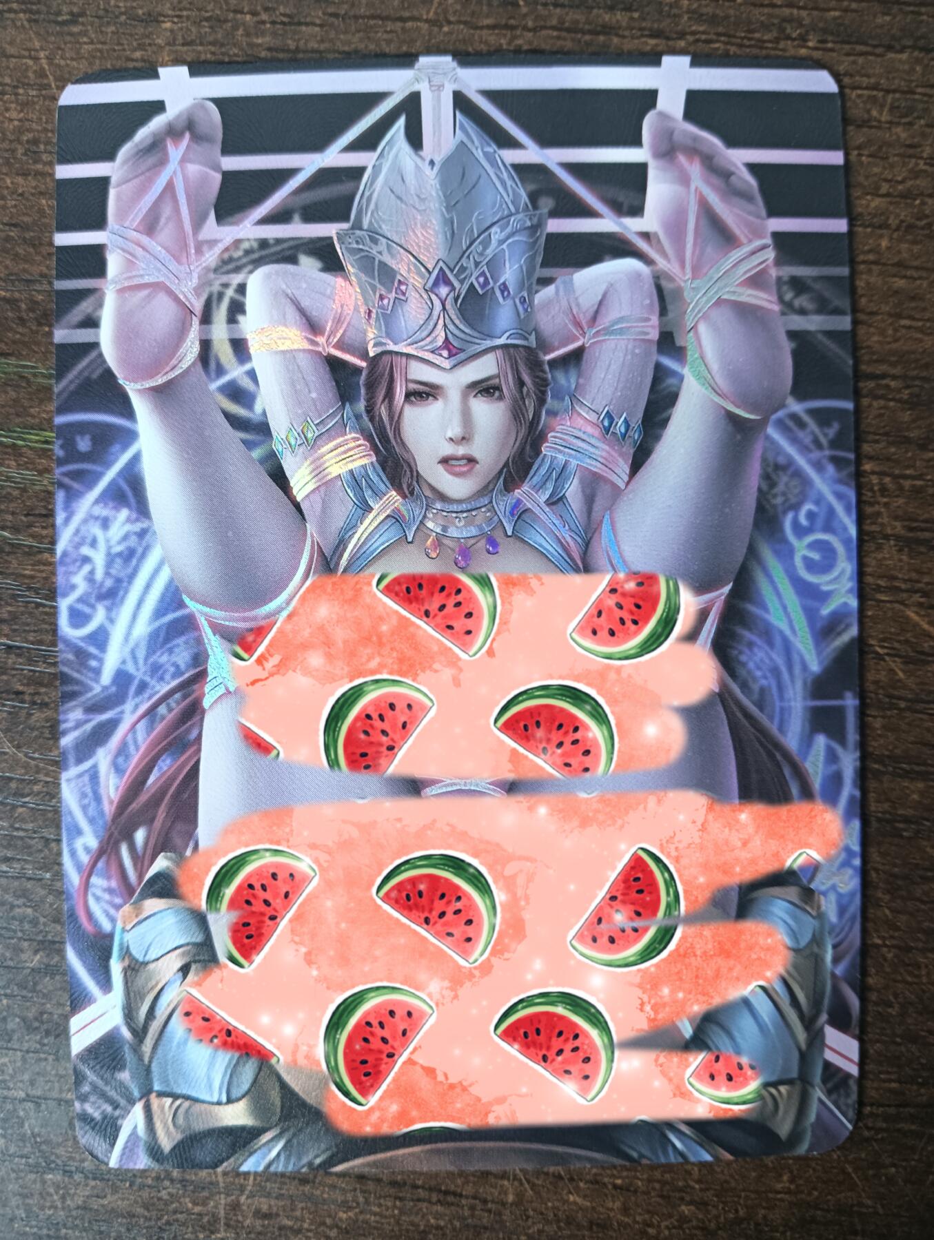 花开卡拍第40期（9月28号周日截拍，品控勿拍!!!拍品不寄存，运费5元，自制卡难免瑕疵，可能存在轻微撞角爆边等出厂瑕疵，品控介意勿拍！） 墨卡艺术卡 LGD单卡 彩闪
