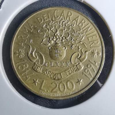 沼泽如烟--第855场 - 意大利1994年200里拉纪念币