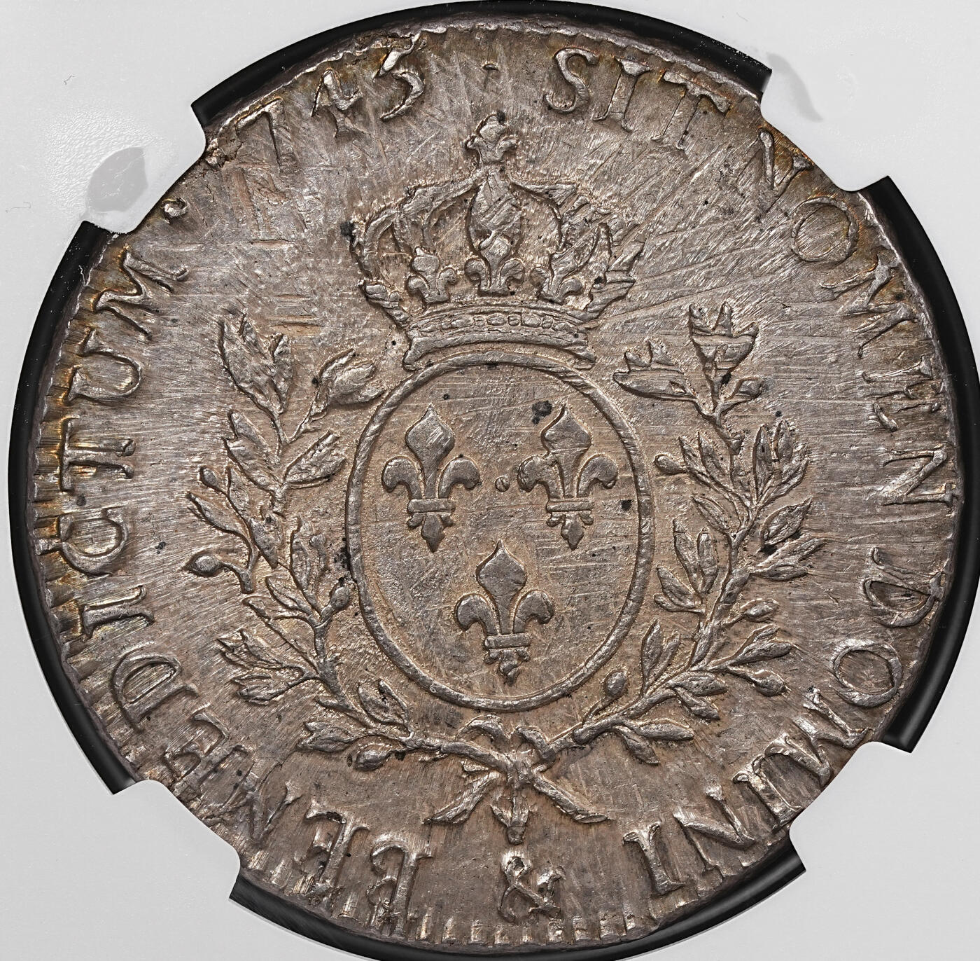 修遠堂世界钱币第八十六期 NGC AU50 1743年法国埃居大银币