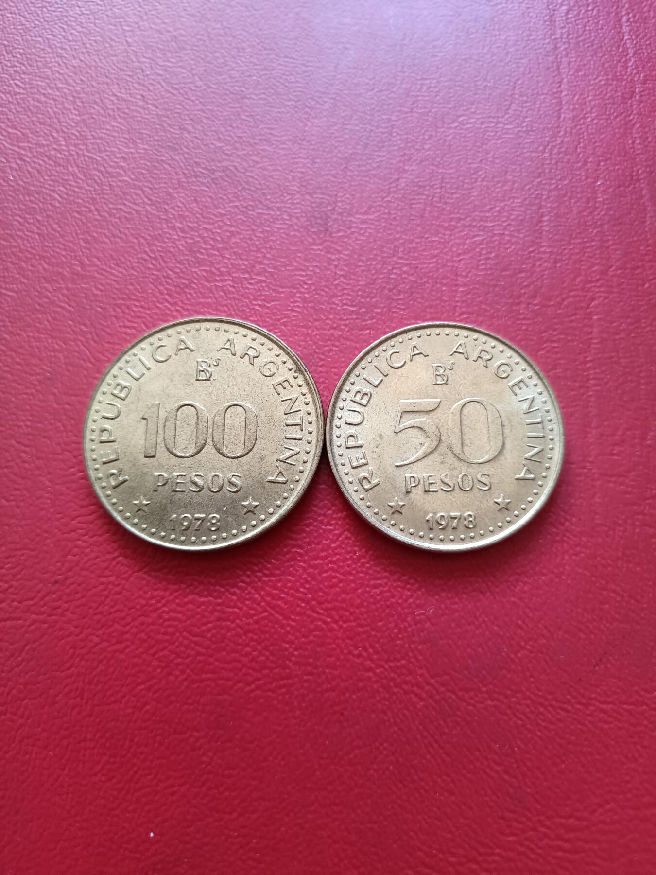 【云涧收藏】第六十六场 阿根廷1978年50、100比索2枚