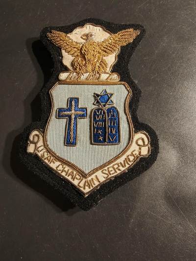 老王徽章第152期 - 美国空军随军牧师证章     大尺寸4英寸