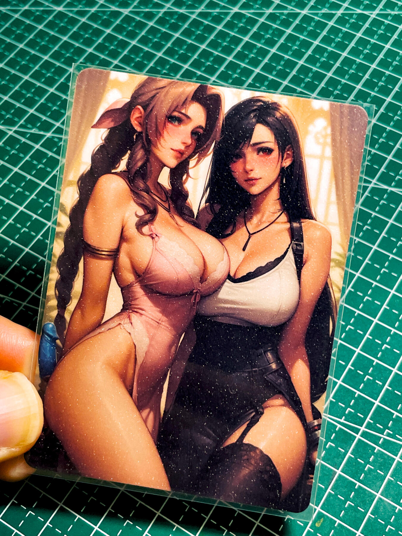 【关注参拍有赠卡】显眼宝33期  9.26日晚21:50结束 只有这一张 盐晶闪  tifa蒂法&爱丽丝   一张 63*88