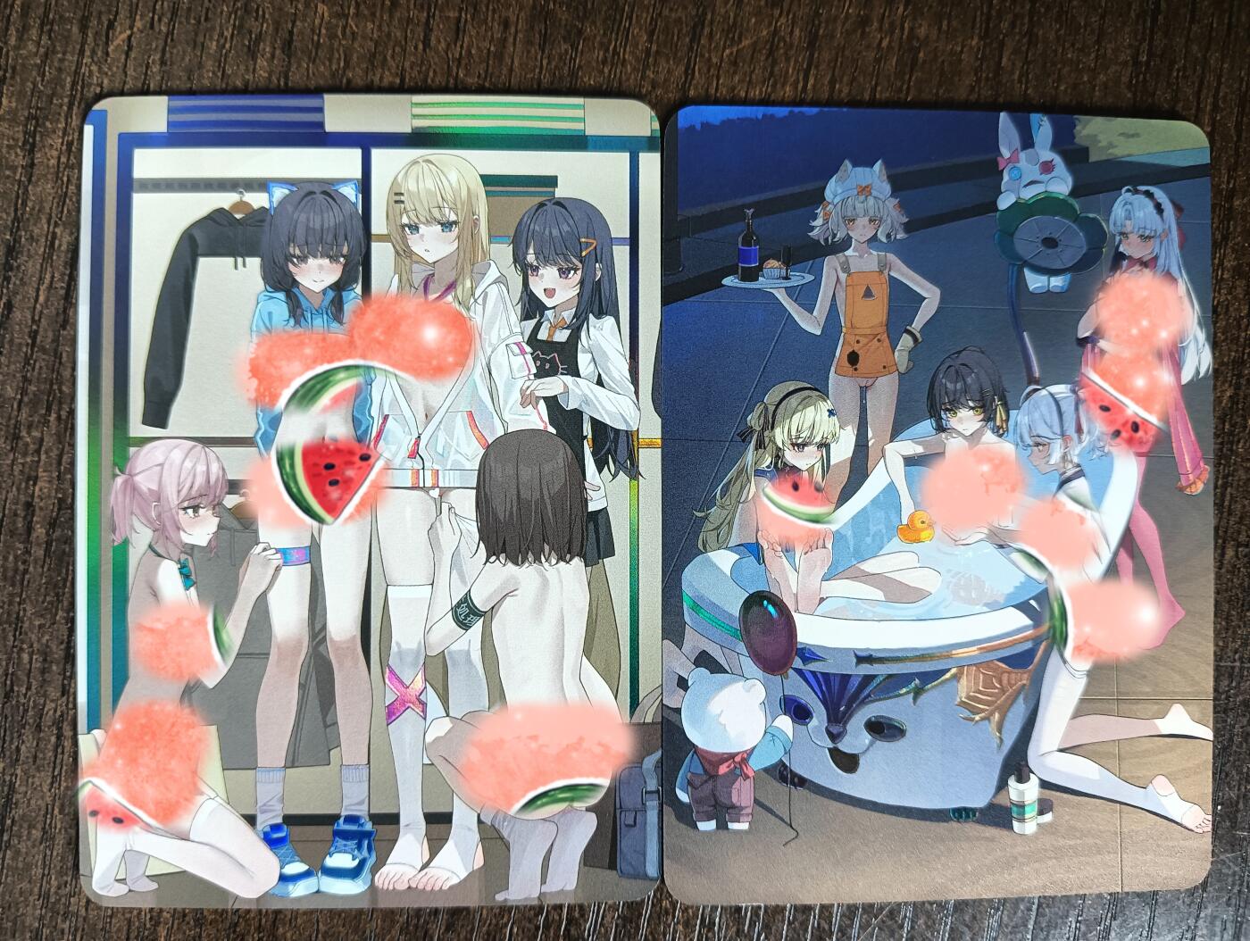 花开卡拍第40期（9月28号周日截拍，品控勿拍!!!拍品不寄存，运费5元，自制卡难免瑕疵，可能存在轻微撞角爆边等出厂瑕疵，品控介意勿拍！） 绘天阁 单卡 艺术卡 彩闪2张