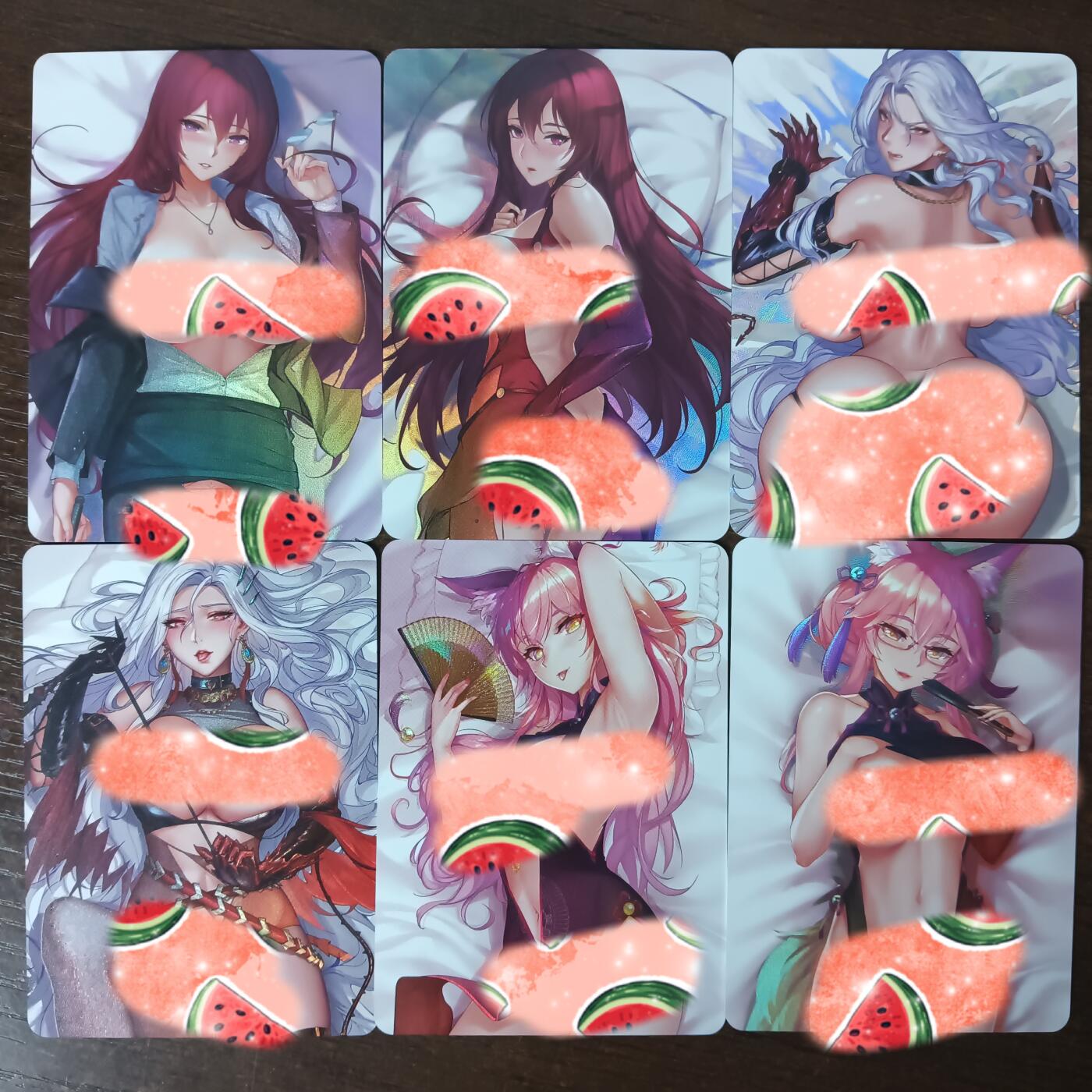 花开卡拍第40期（9月28号周日截拍，品控勿拍!!!拍品不寄存，运费5元，自制卡难免瑕疵，可能存在轻微撞角爆边等出厂瑕疵，品控介意勿拍！） 墨卡文创 枕边尤物 6张 艺术版 折光彩闪
