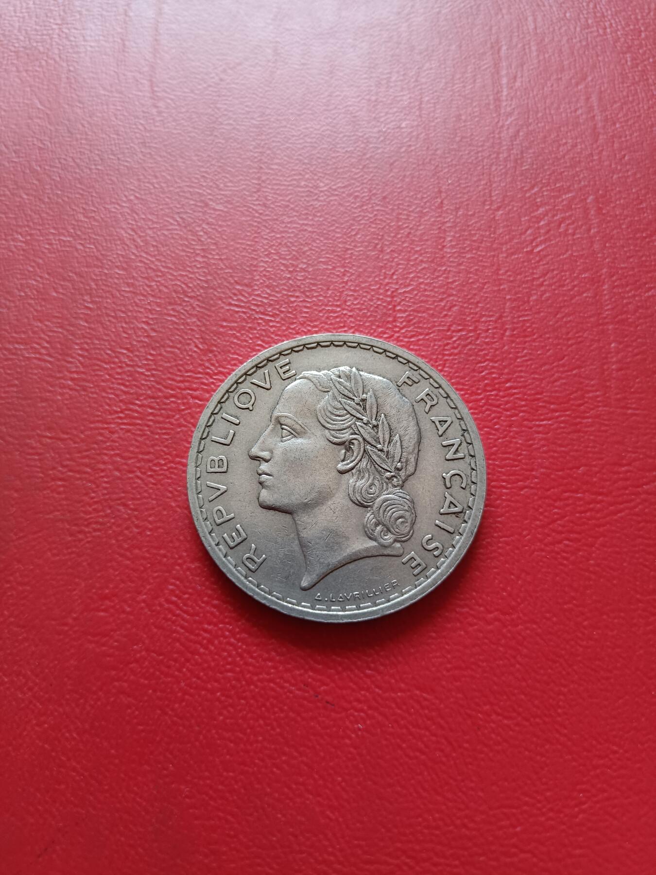 【云涧收藏】第六十六场 法国1935年5法朗铜镍币