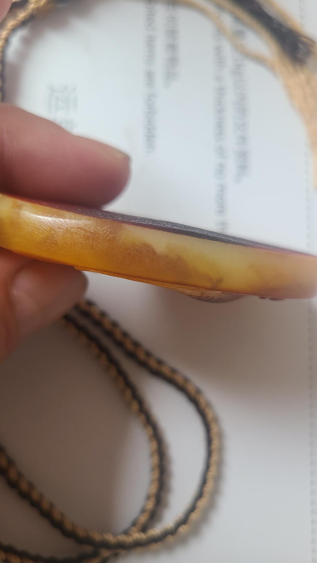 越南顺化穿心骨黄土原皮沉香吊坠，保真保天然