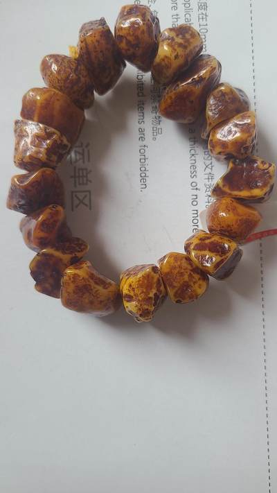 黄奇舍利不规则手串 - 黄奇舍利不规则手串