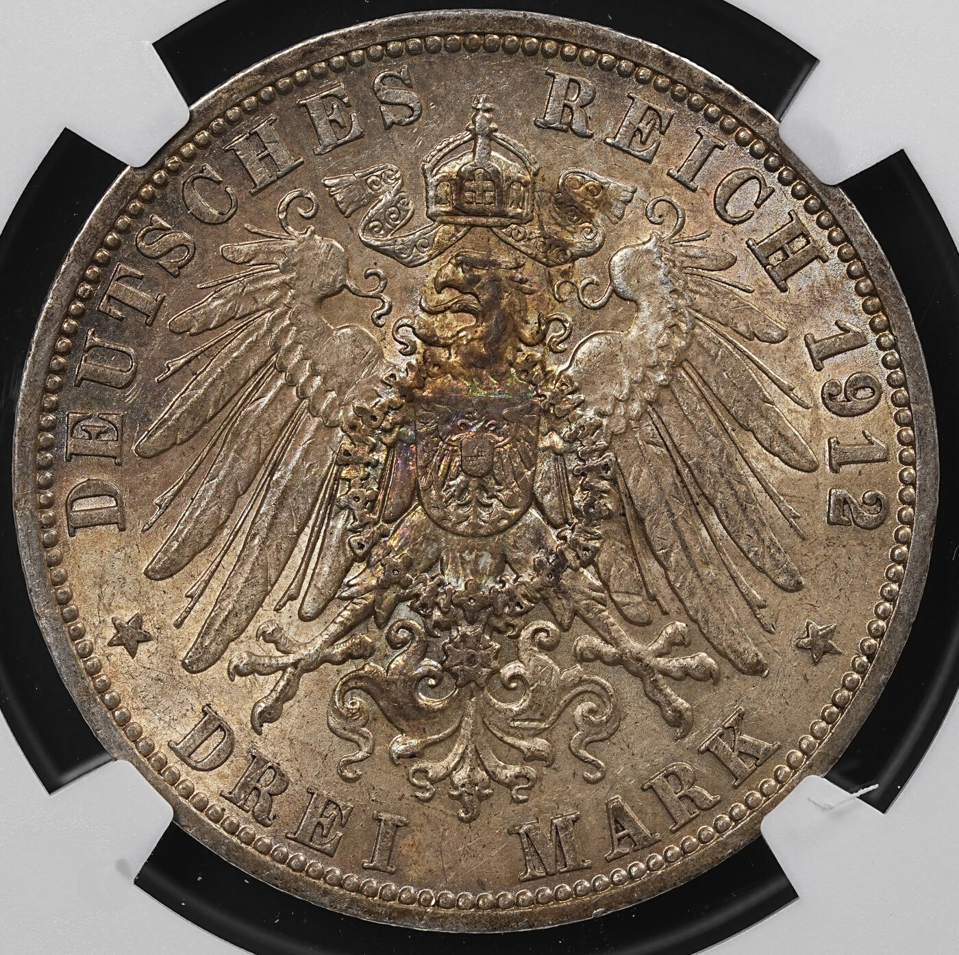 修遠堂世界钱币第八十六期 NGC AU58 1912年普鲁士3马克银币