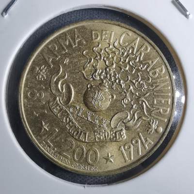 沼泽如烟--第855场 - 意大利1994年200里拉纪念币